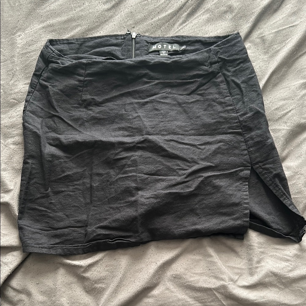 Motel Black Mini Skirt